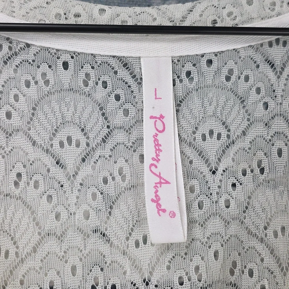 Pretty Angel | Gypsy Boho Cottagecore Yellow And White Silk Blend Tunic Top - Picture 2 of 9